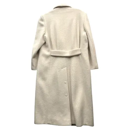 Cassidy Vintage Women's Cream Wool Blend Long Line Elegant Overcoat Retro 14