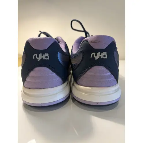 Ryka Women’s Mesh Lace Up Walking Sneaker Devotion Plus 2 Metallic Size 8