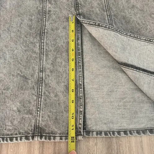 Isabel Marant Étoile Toria Denim Midi Jean Skirt in Washed Gray Size FR 34 NWT