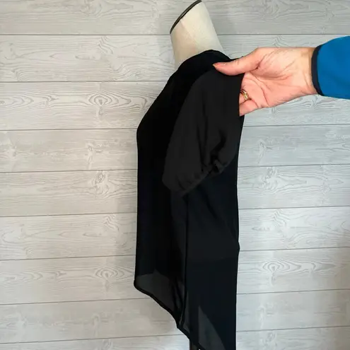 American Dream black sheer high/low top Size XS