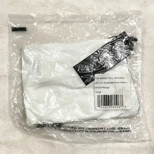NWT Tavik Jaclyn Moderate Swim Bottom in White/Mango