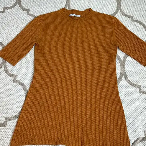 MM.LaFleur M.M. Lafleur short sleeve orange sweater