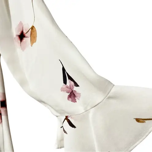 Shoshanna ANTHROPOLOGIE Floral Mini White Dress Sz 8