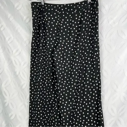 White House | Black Market 5 for $25|  Satin Polka Dot Wide Leg Pants size 8