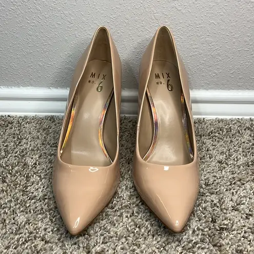 mix no. 6 NEW  patent nude heels size 8.5