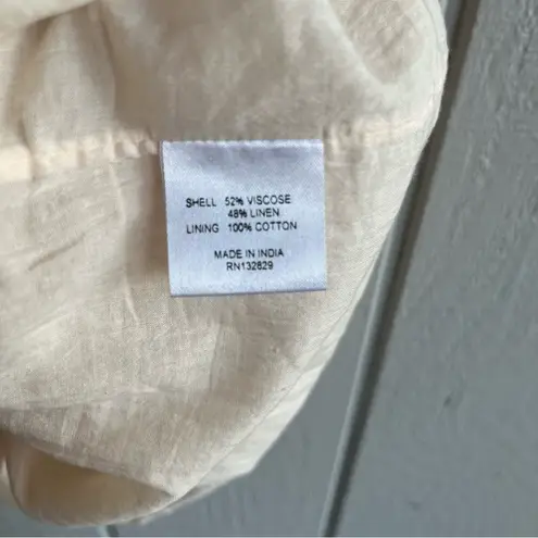 Majorelle Powell Cut Out Mini Dress Short Sleeve in Linen Pink Sand Women’s S