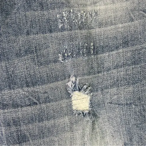 Evidnt Los Angeles Size 26 Tate Skinny Distressed Blue Jeans 3” Slit Pan…