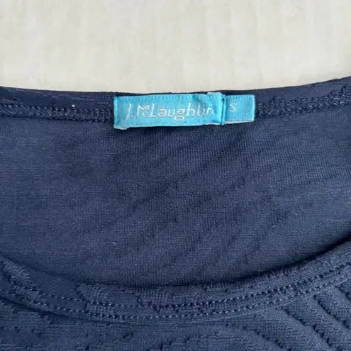 J. McLaughlin Women’s Blue Kyla Textured Bell Sleeve Top Small