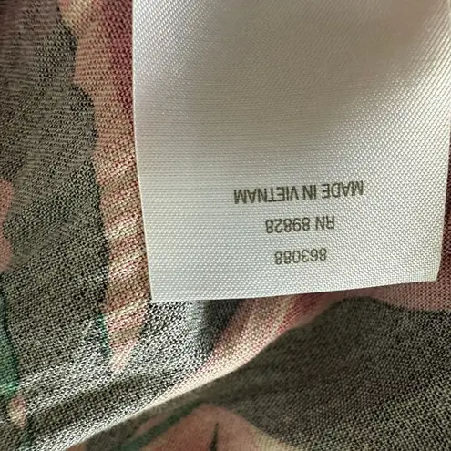 G by Giuliana Tropical Leaf Print Mini Dress Pink Green Orange Boho Resort M Size M