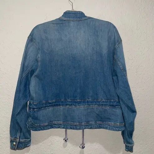 Veronica Beard Roz Drawstring Peplum Jacket in Astra Medium NWT