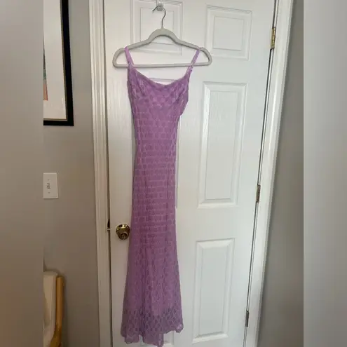 Bardot Adoni Mesh Midi Dress in Lilac