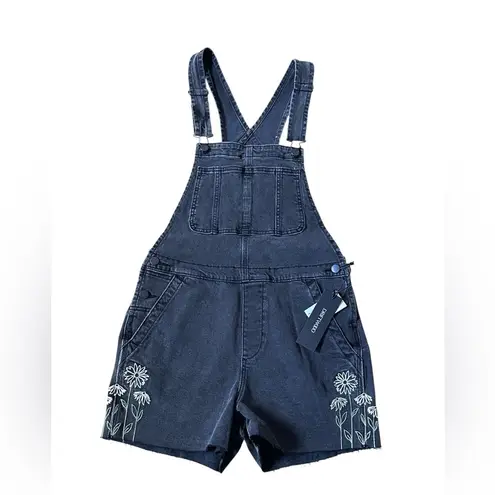 Driftwood #46 NWT Shortalls in Daisy Fields Black