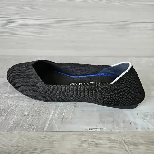Rothy's The Flat Black Halo Womens Size 9.5 Ballet Round Toe Retired Eco