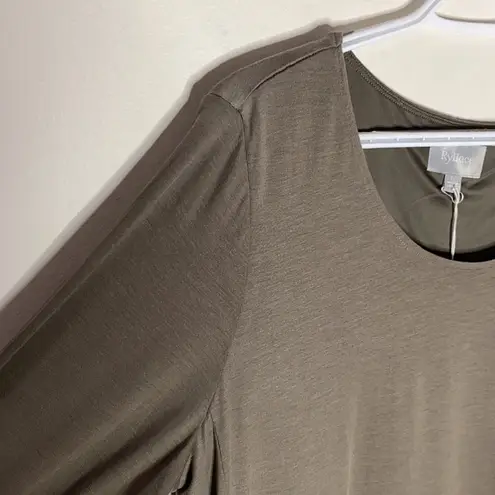 Ryllace olive long sleeve basic t