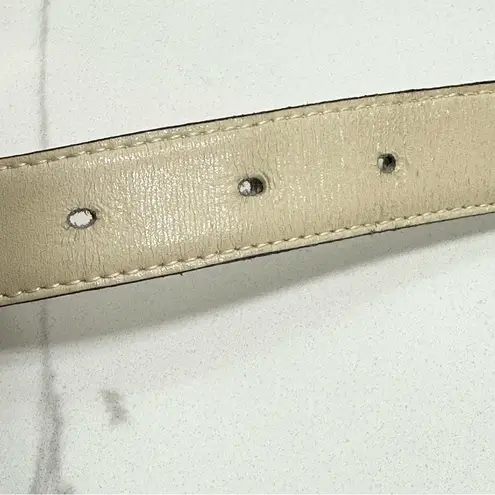 Vintage Paloma Picasso Cream and Gold Chain Hardware Belt, Size M / 75