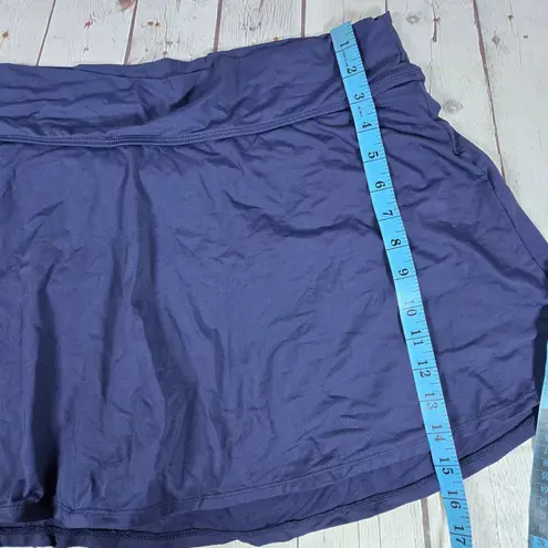 Anne cole Soft Band Skirted Swim Bottom in Navy 22W NWT