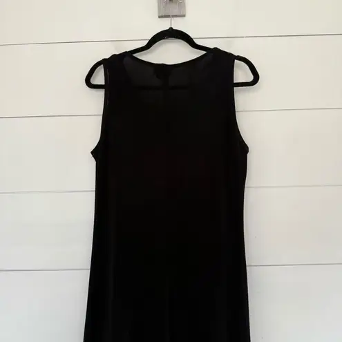 Coldwater Creek Women’s Large Black Slinky Stretchy Acetate Maxi Dress