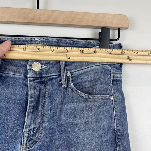 MOTHER The Looker Cut it Out Jean Size 24 Blue Skinny Distressed Casual Denim