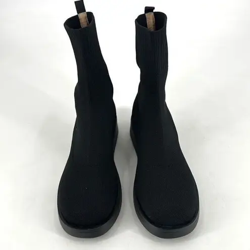 Journee Collection NWOT Women's Ebby Stretch Knit Sock Boots Black Size 10