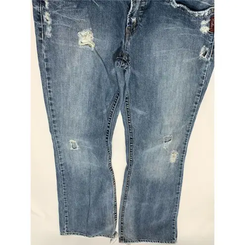 Silver blaze, distressed, jeans, size 30/33  Blue