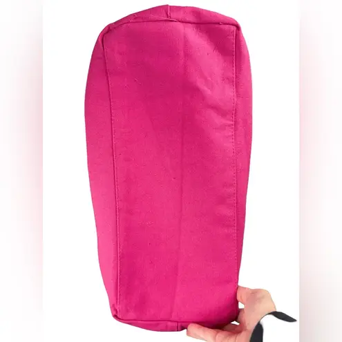 Mittoshop Large Canvas Pink & Khaki Crossbody Handbag Beach Carry On Tote Bag