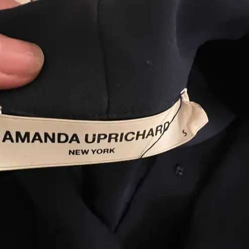 Amanda Uprichard  PURPLE DRAPE FRONT DRESS