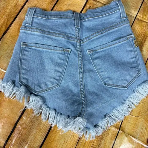 Vibrant MIU Size Small Distressed Denim Shorts