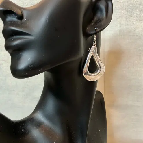 SIMON SEBBAG Sterling Silver Electroplated Open Modern Teardrop Earrings - Image 16
