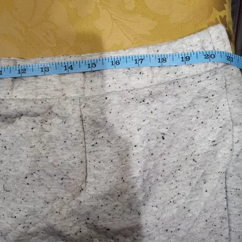 LIVI Heathered Gray Quilted Lounge Skirt Size 22W