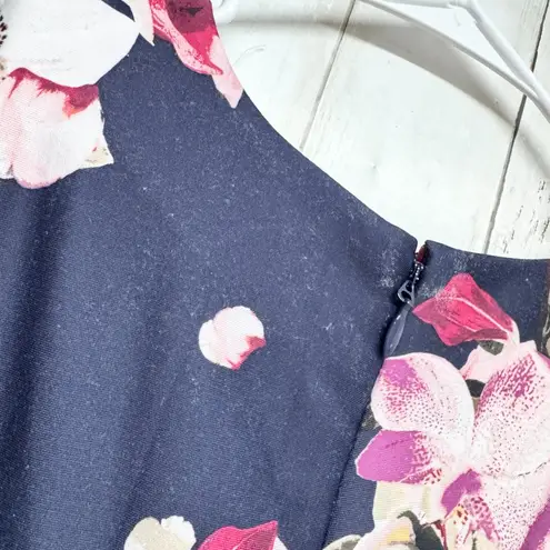 7th Avenue New York & Company Dress Women Size Small Floral Sleeveless Midi