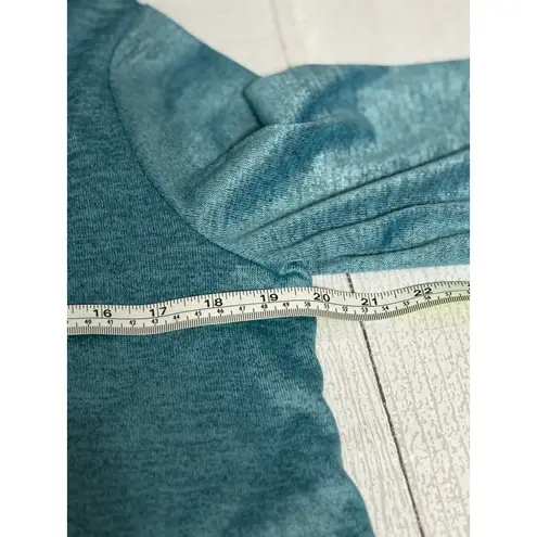 One World Blue Knit Top with Scarf Size PM