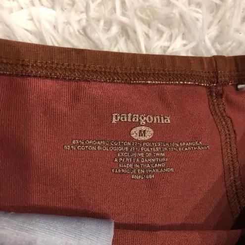 Patagonia Stretch Organic Cotton skirt Brown orange medium