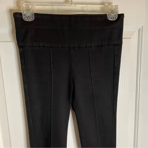 Pilcro by Anthro Black High-Rise Denim Leggings With Zippered Bottom Size 25