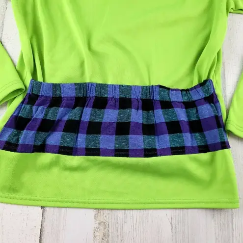 Pearl Izumi Green 1/4 zip cycling Shirt Size Medium EUC