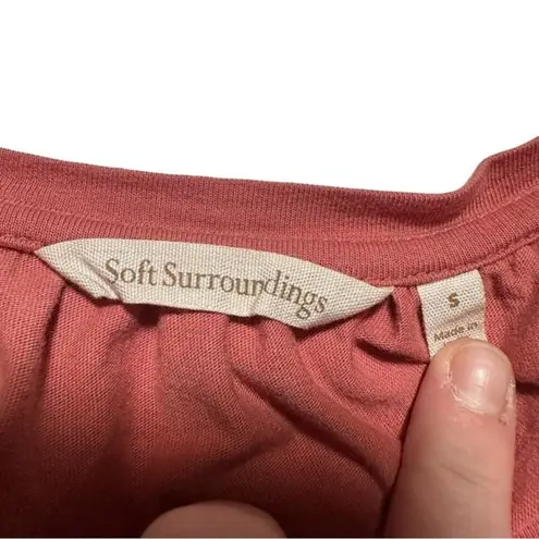 Soft Surroundings Dahila Crochet Lace Short Statement Sleeve Blouse small