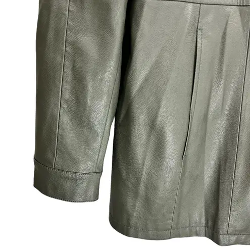 Maeve Anthropologie Kellie Faux Leather Trench Coat Size 8