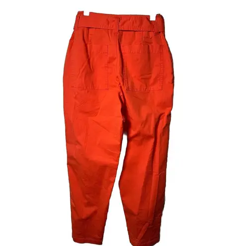 A New Day Women's High-Rise Tapered Ankle Tie-Front Pants -  Orange Size 10 - Image 7