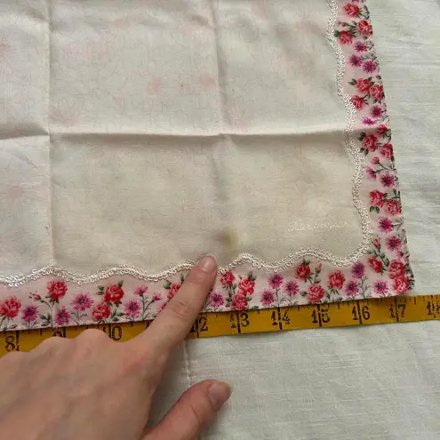 Pink floral boarder print bandana 0647