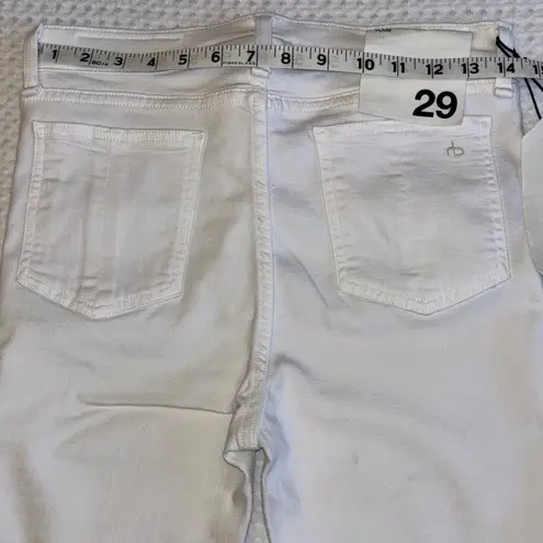 Rag and Bone NEW!  Size 29 Crop Flare Jeans Bright White Denim Frayed Hem thumbnail 13