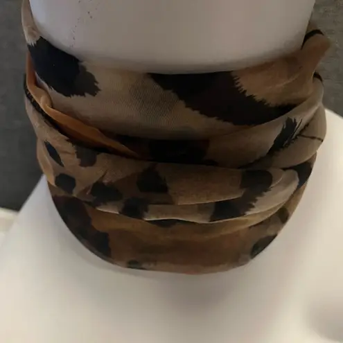 Vintage Leopard Neck Scarf / Headscarf