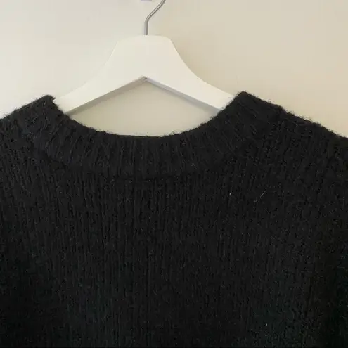 VERO MODA Sweater vmdaisyshoulder long blouse Black Crewneck Neutral Casual Cute
