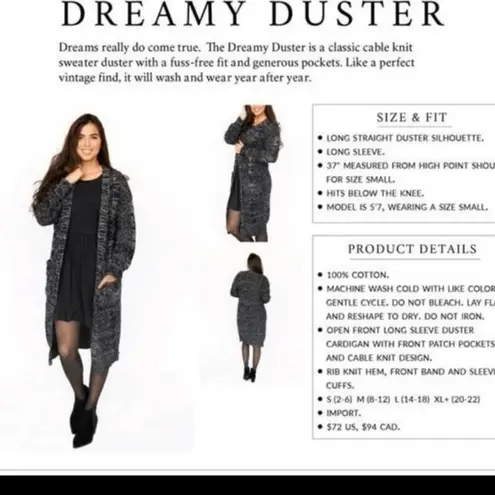 Agnes & Dora Dreamy Duster Red Long Cardigan Sweater Large NWOT