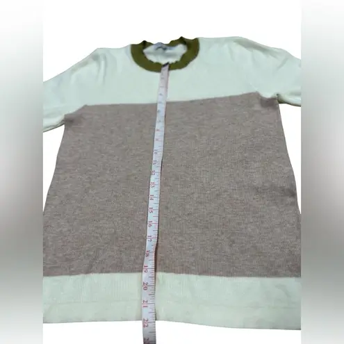 Polagram Lucy Avenue Women's Color Block Short Sleeve Pullover Sweater Size L