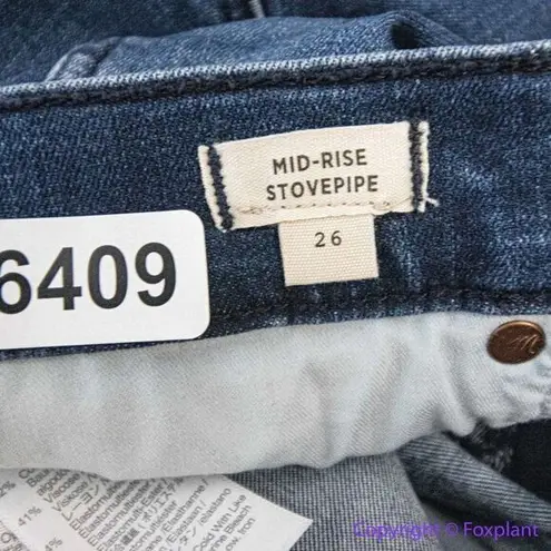 Madewell NEW  Mid-Rise Stovepipe Jeans in Dahill Wash,‎ 26