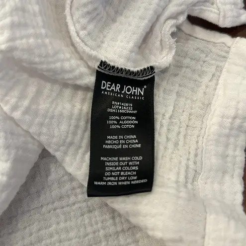 Dear John JAILEE ROLLED SLEEVE TOP WHITE XS