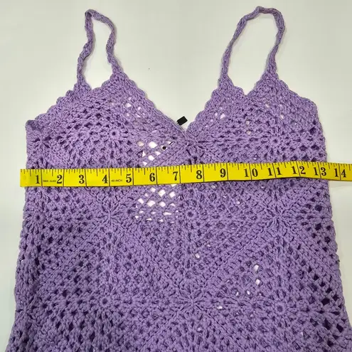 Line and Dot Wandering Maxi Dress in Lavender Small