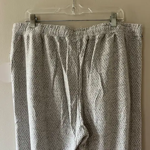 Soleillee Sz 2X Stretch Pull On Gray Knit Yoga Pants Loose Sweatpants Pockets