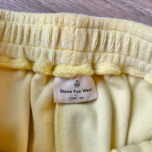 Stone Fox Swim Jaya Terrycloth Pants in Lemongrass Size XS/S NWT