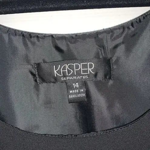 Kasper  Black Tank Top