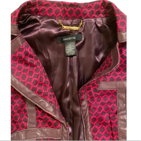 Arden B Pink/Purple Leather Jacket